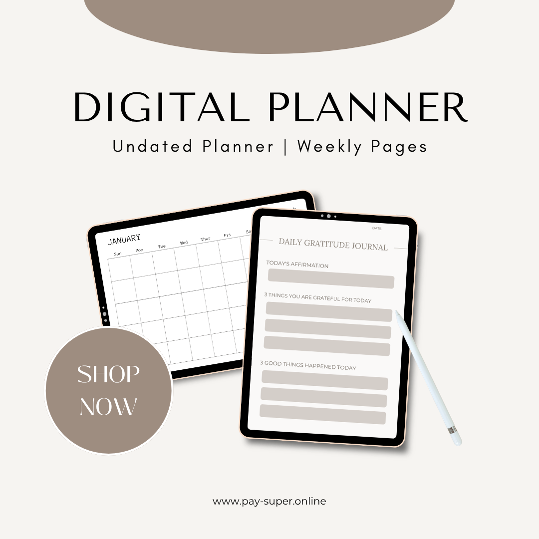 2026 Digital Life Planner | 149+ Page PDF Planner | Goodnotes iPad Planner | Hyperlinked Productivity & Goal Planner
